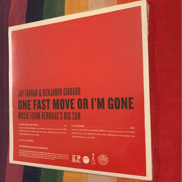 Jay Ferrar & Benjamin Gibbard Music From Jack Kerouac's Big Sur 7” Unopened - Picture 3 of 12